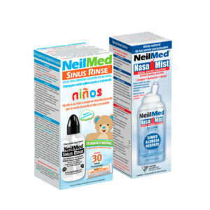 Sinus Rinse Infantil Kit C/30 Sobres Premezclados (120 mL)& NasaMist Spray Solución Salina (Isotónico )