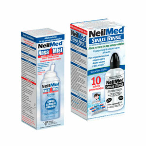 Sinus Rinse Kit C/10 Sobres Premezclados (240mL) & NasaMist Spray Solución Salina (Isotónico ) 2.53oz (75mL)