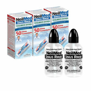 3 Sinus Rinse 50 Sobres Premezclados & 2 Botellas